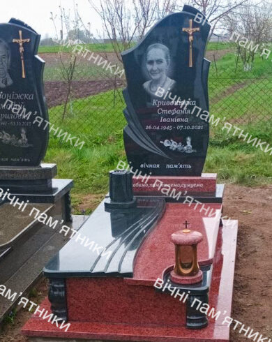 Одинарний пам’ятник з граніту №176