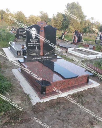 Подвійний пам’ятник з граніту №29