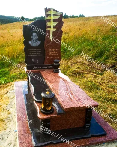 Одинарний пам’ятник з граніту №164