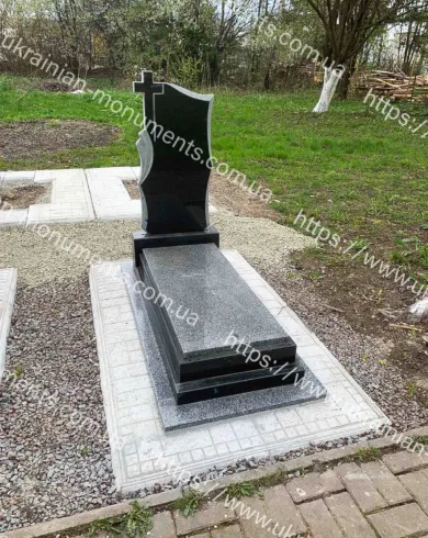 Одинарний пам’ятник з граніту №154