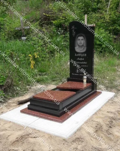 Одинарний пам’ятник з граніту №105